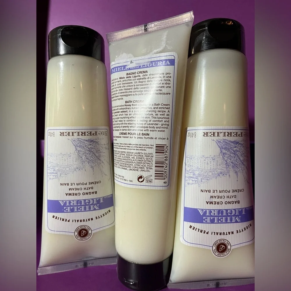 Perlier Miele Liguria - Italian Luxury Bath Cream 3/$28. (NWOT)